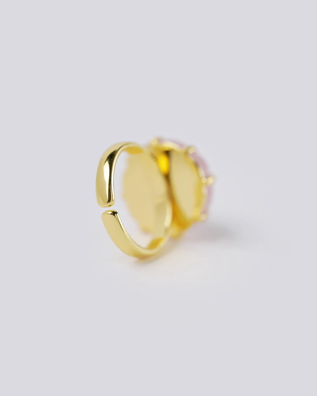 Rose Quartz Melon Ring