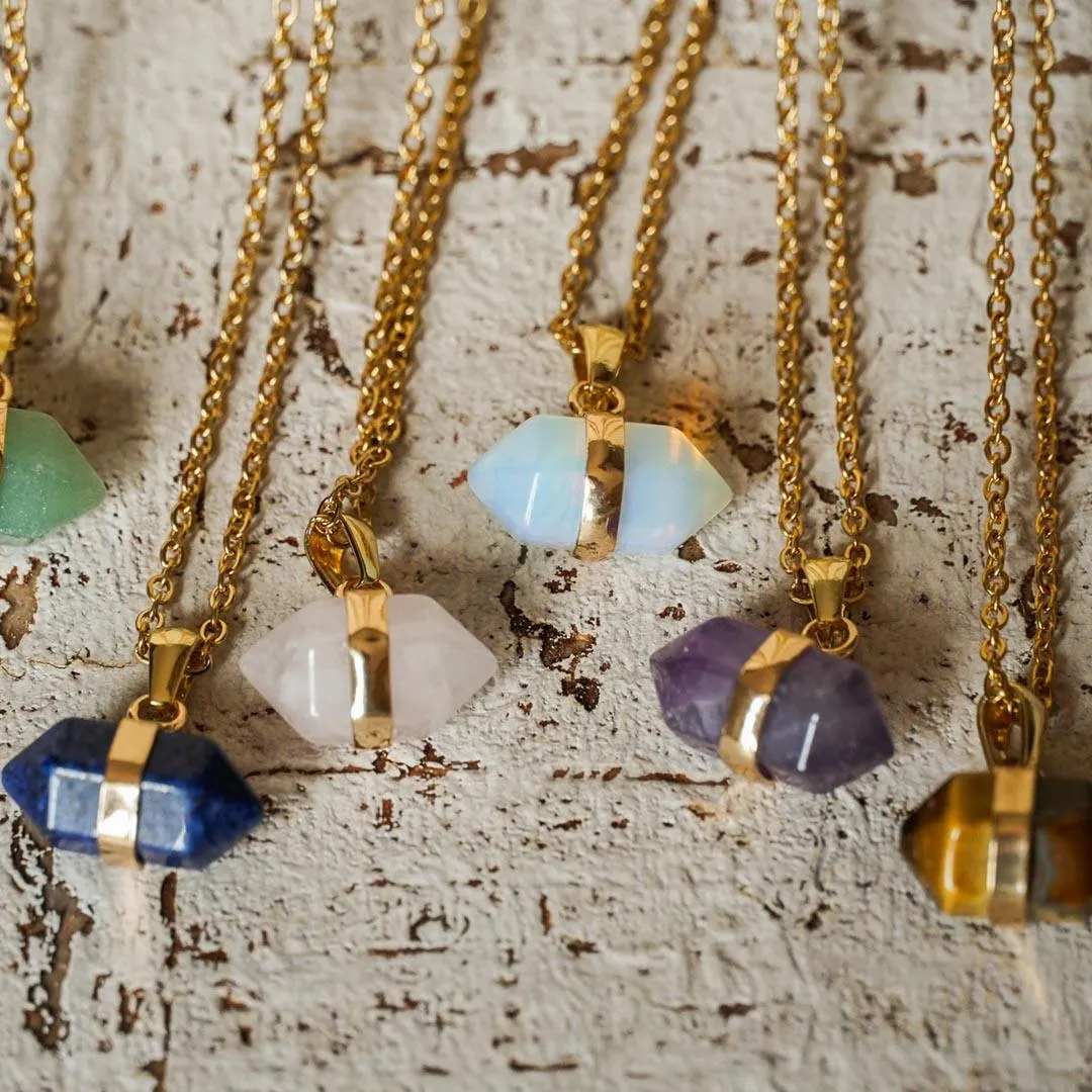 Rose Quartz pendant necklace