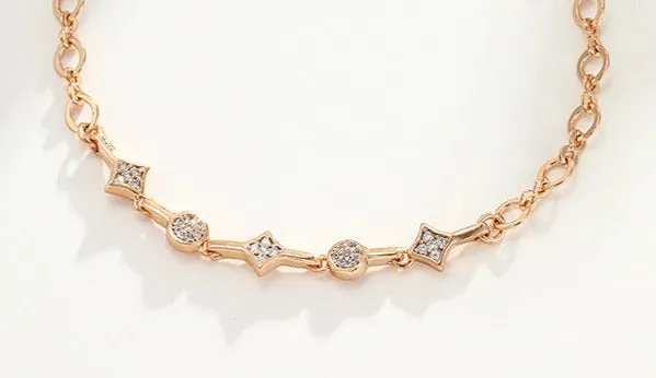 Round bracelet women's fashion light luxury temperament personality ins niche design
