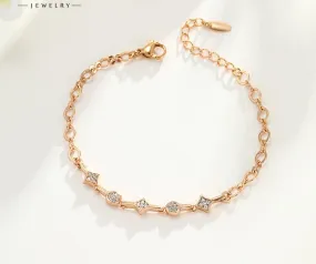 Round bracelet women's fashion light luxury temperament personality ins niche design