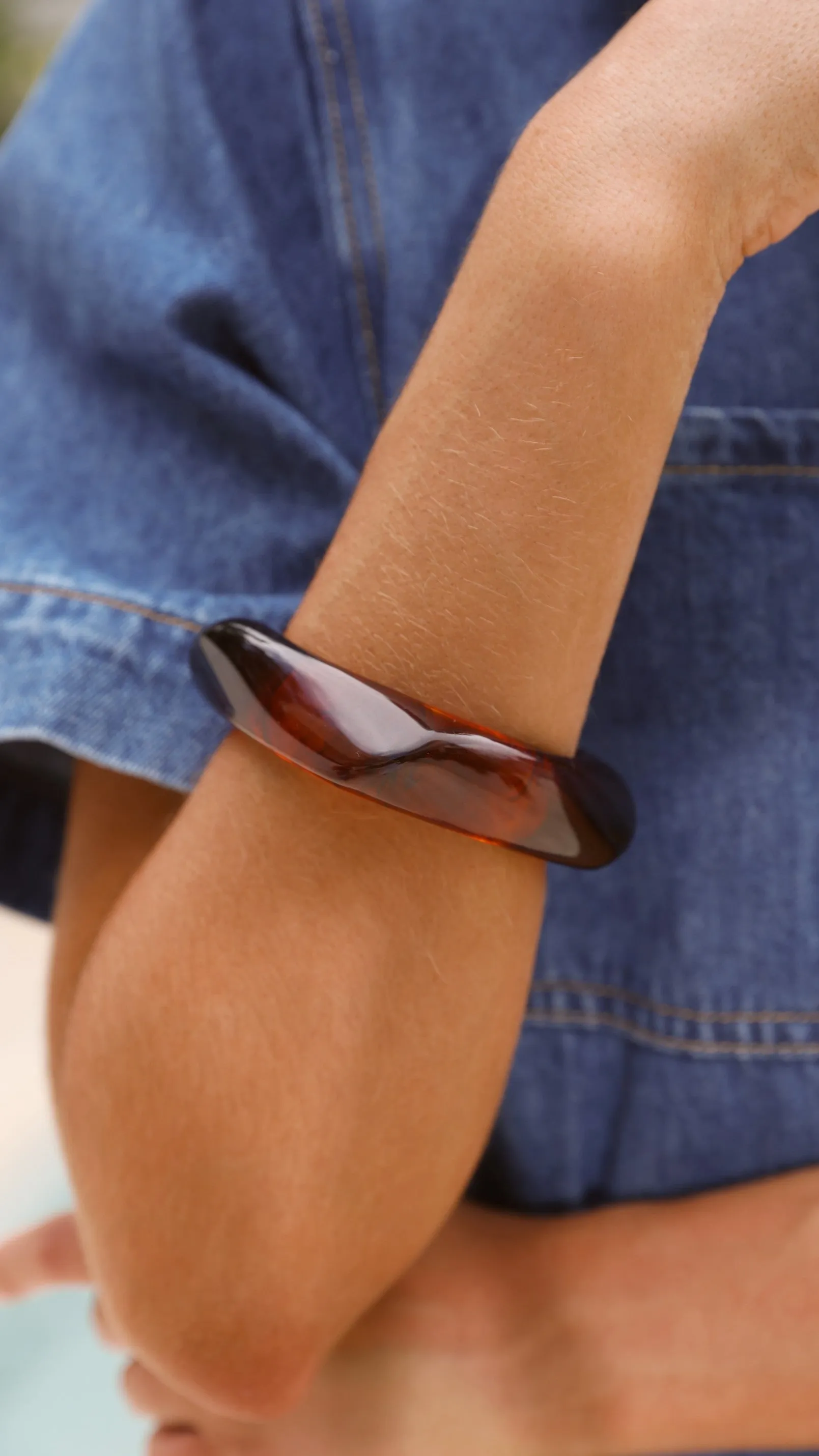 Salazar Bangle - Rum Resin
