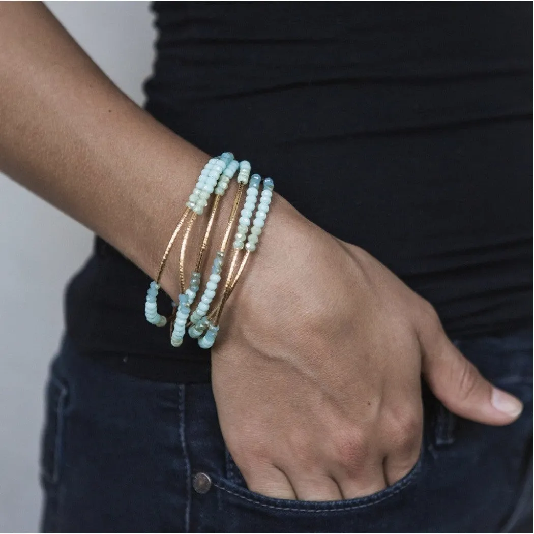 Scout Wrap Bracelet - Mist Combo / Silver