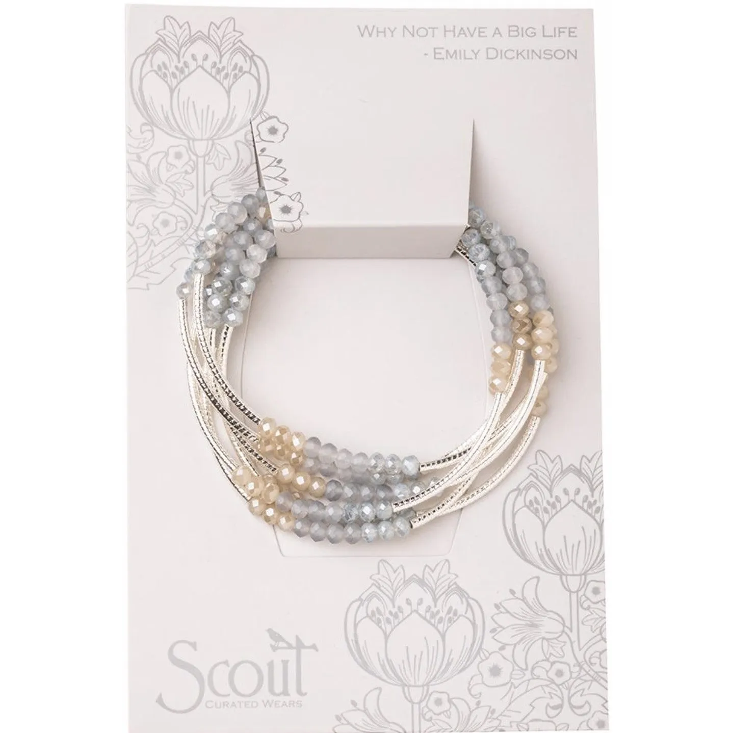 Scout Wrap Bracelet - Mist Combo / Silver