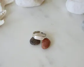 Silver Rectangular Signet Ring