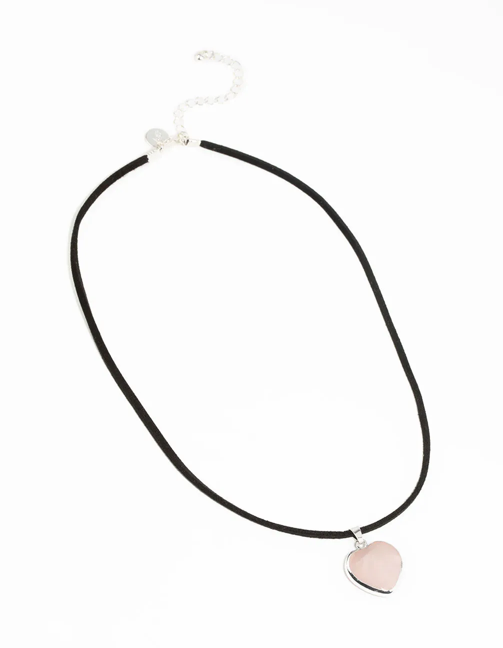 Silver Rose Quartz Rope Necklace