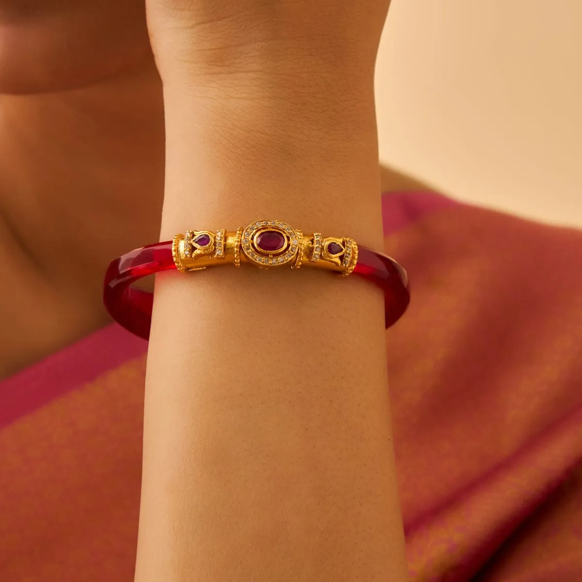 Silver Temple Bangle Pendant 177430