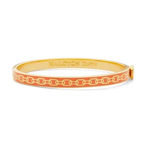 Skinny Chain Orange & Gold Bangle