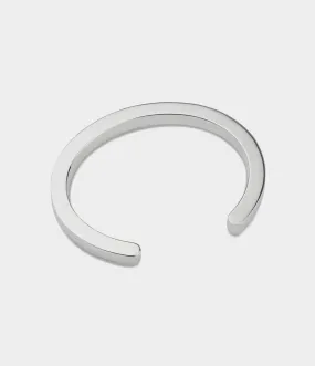 Snap 6 Bangle in Silver, Size Medium