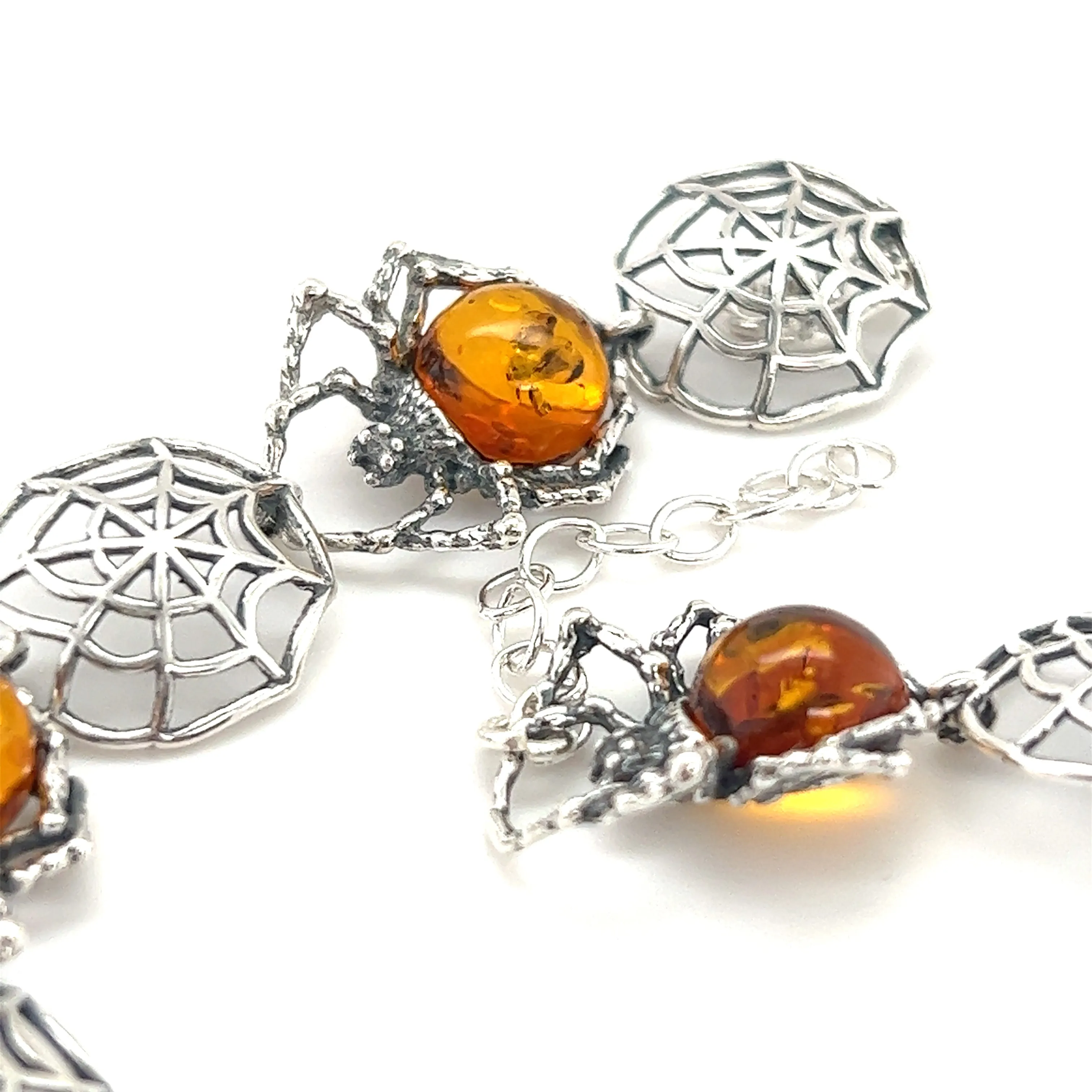 Spellbinding Amber Spider Bracelet