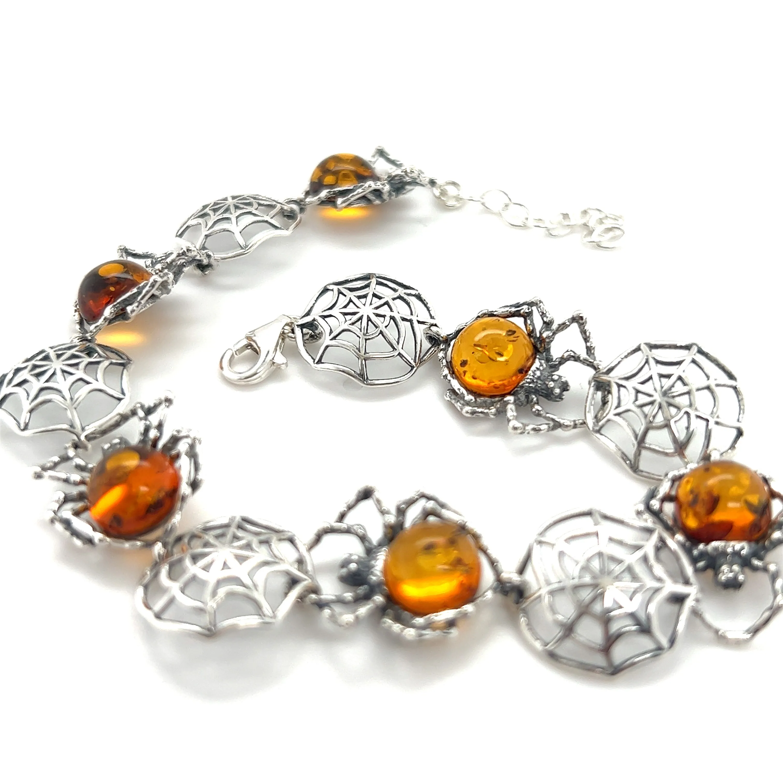Spellbinding Amber Spider Bracelet