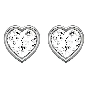 Sterling Silver Hypoallergenic Shine Zircon Earrings Studs for Women
