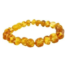 The Amber Monkey- Honey Bracelet Screw Clasp 7”
