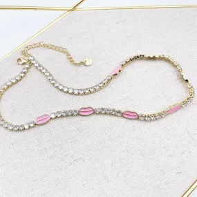Treasure Jewels Pink Kiss Necklace