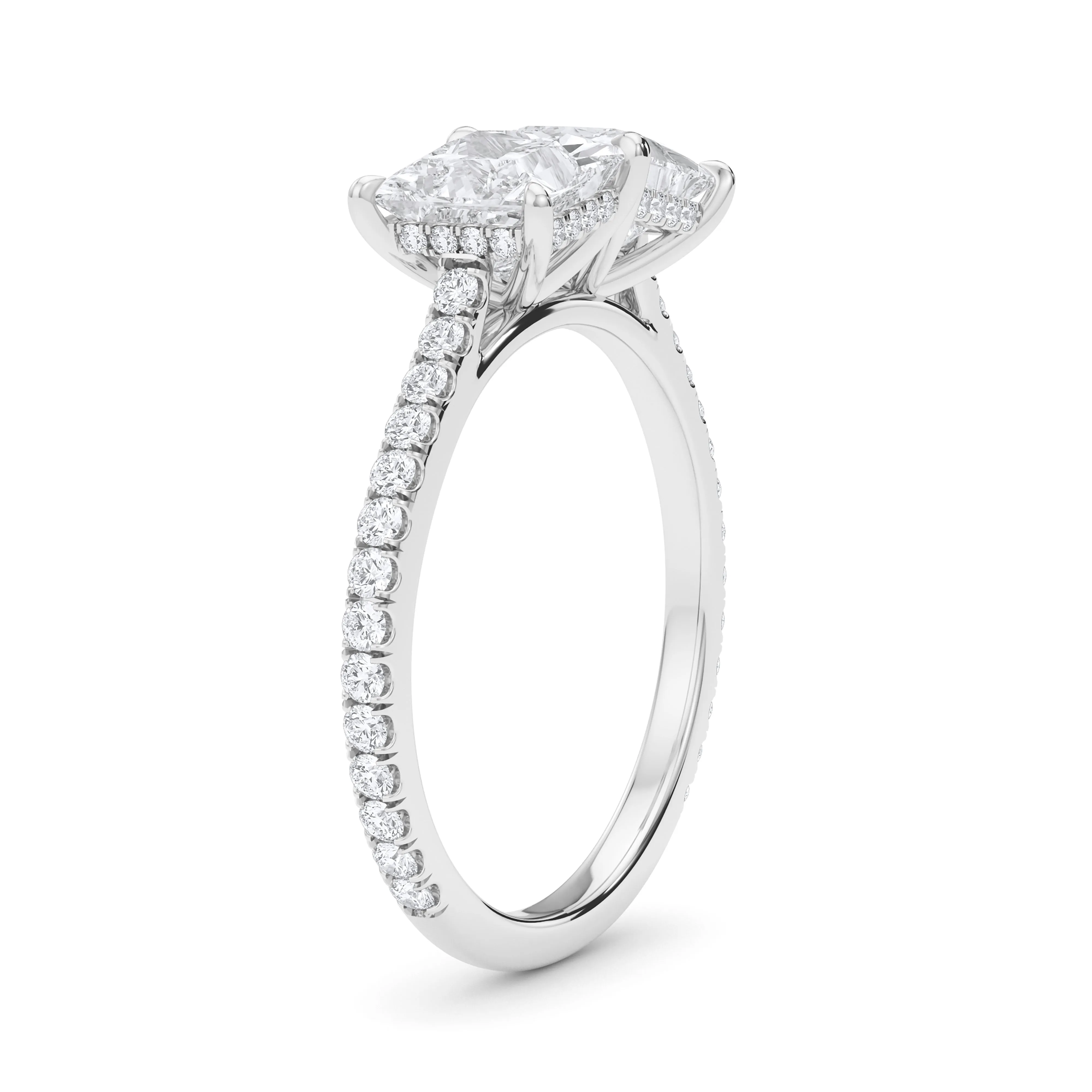 Twin Princess Pave Ring
