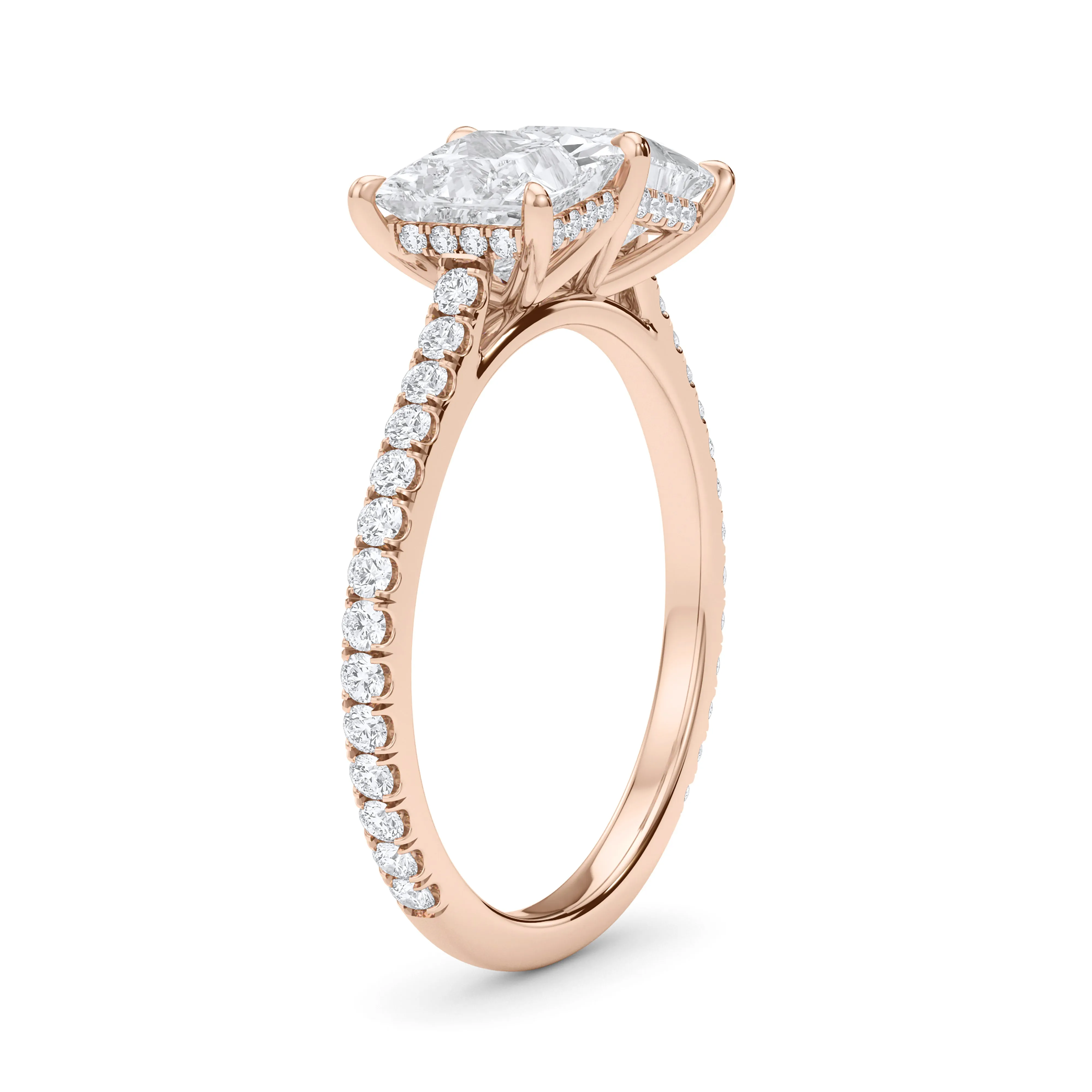 Twin Princess Pave Ring