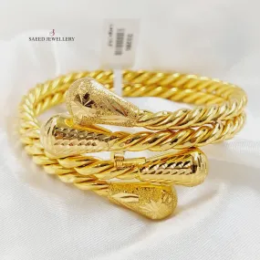 Two Ranges pears Bangle Bracelet