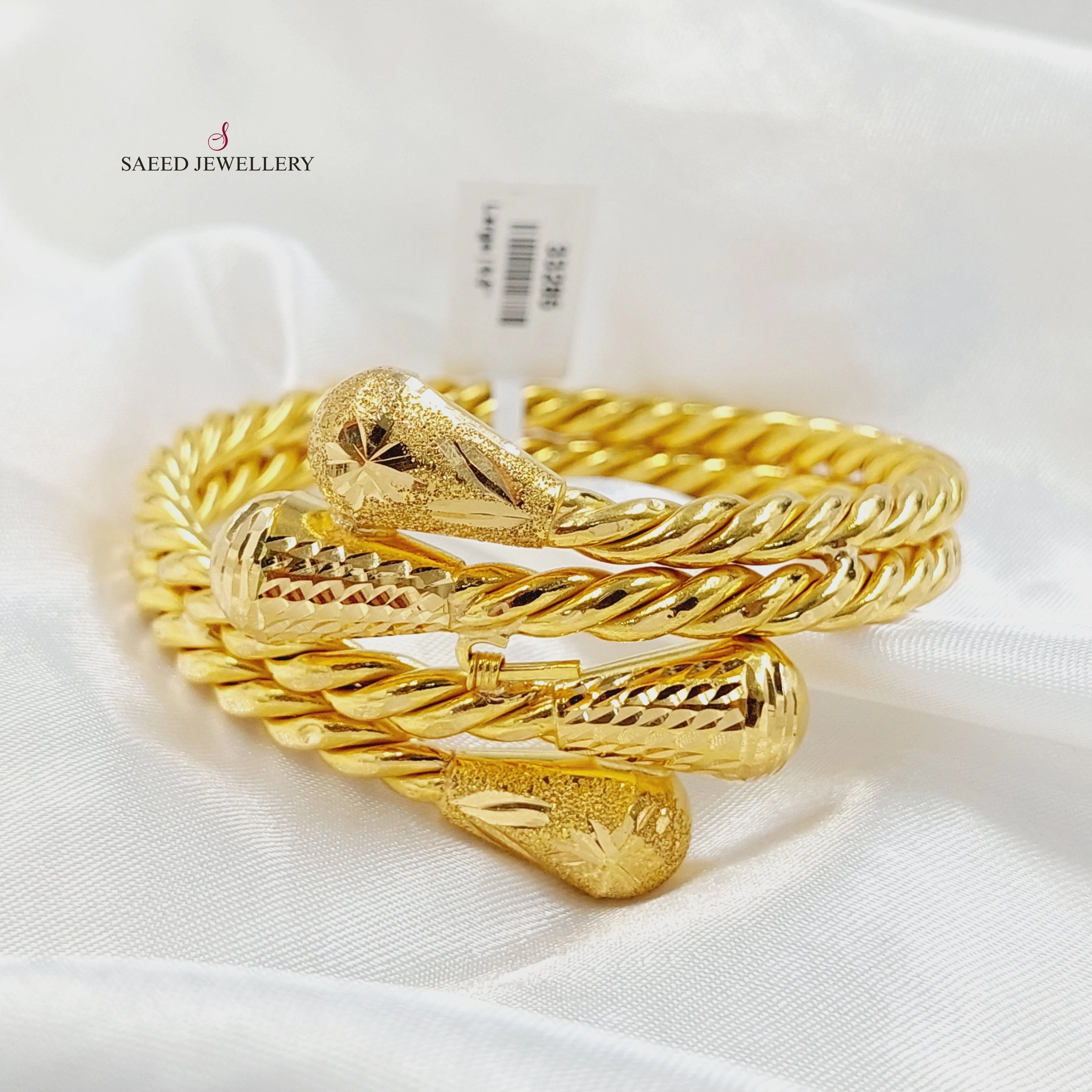 Two Ranges pears Bangle Bracelet