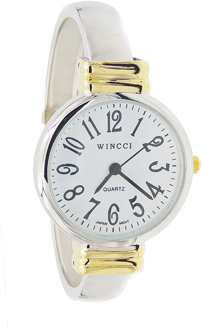 Women's Classic Easy Read Bangle Cuff Watch