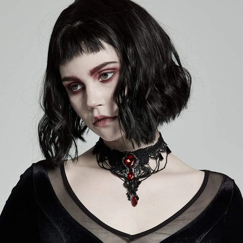Women's Gothic Lace Choker Wedding Choker